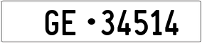 Truck License Plate